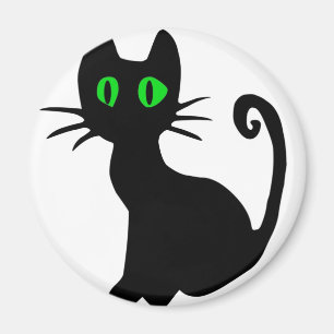 Black Cat Magnet