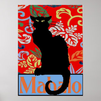 Black Cat, Mahalo, Thanks, Poster