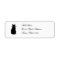 Black Cat Mailing Labels 