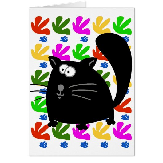 Black Cat Matisse Cards (Front)