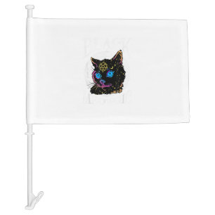 Black Cat Meowgic, Halloween Witch, Witchcraft Pen Car Flag