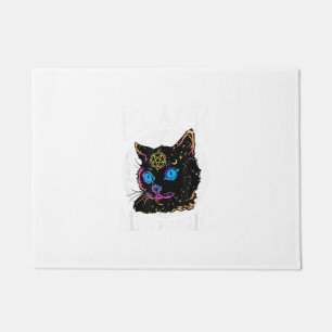 Black Cat Meowgic, Halloween Witch, Witchcraft Pen Doormat