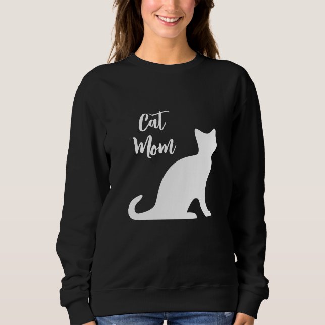 Black Cat Mom sweater for women (Front)
