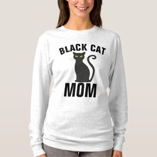 BLACK CAT MOM t_shirts