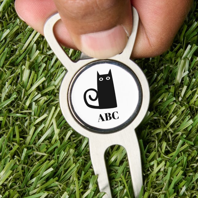 Black Cat Monogram Divot Tool (Creator Uploaded)