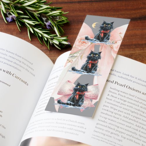 Black Cat &amp; Moon Bookmarks