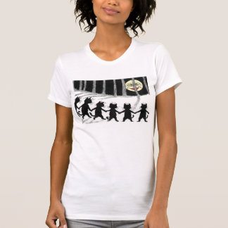 Black Cat Moon T Shirt