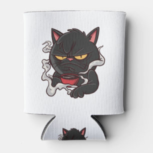 Black Cat Morning Coffee Can Cooler