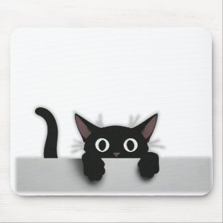Black Cat Mouse Pad