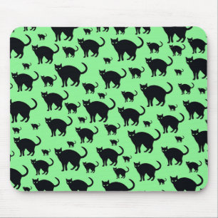 Black Cat Mouse Pad