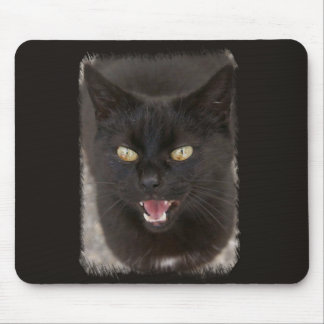 Black Cat Mouse Pad