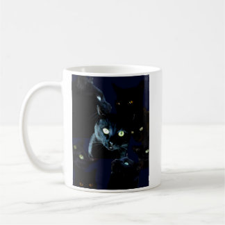 black cat mug