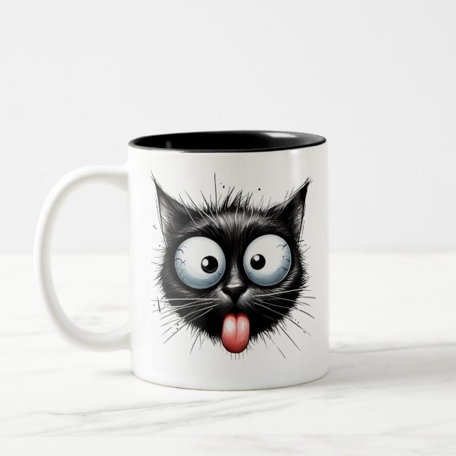 Black cat mug (Left)