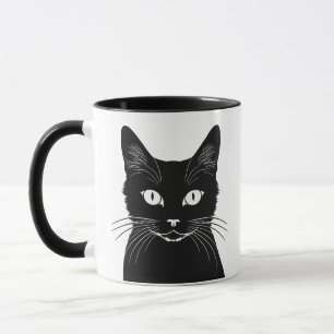 Black cat mug
