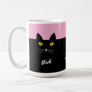 Black Cat Mug Gift for Cat Lovers Personalized