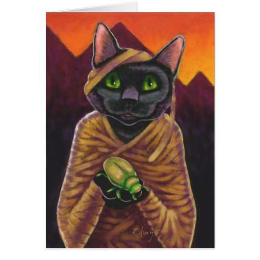 Black Cat Mummy Cards (Front)