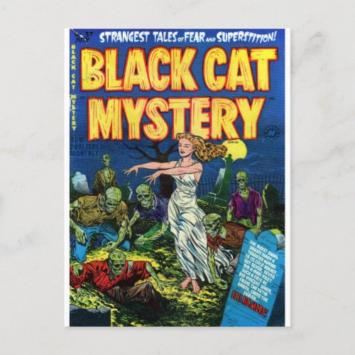 Black Cat Mystery 1 Postcard