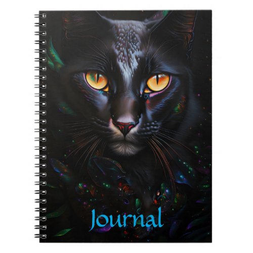 Black Cat Mystical Style Art Journal