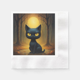 Black cat  napkins