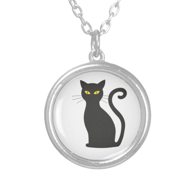 Black Cat Necklace (Front)