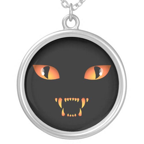 Black Cat Necklace Halloween Cat Jewelry