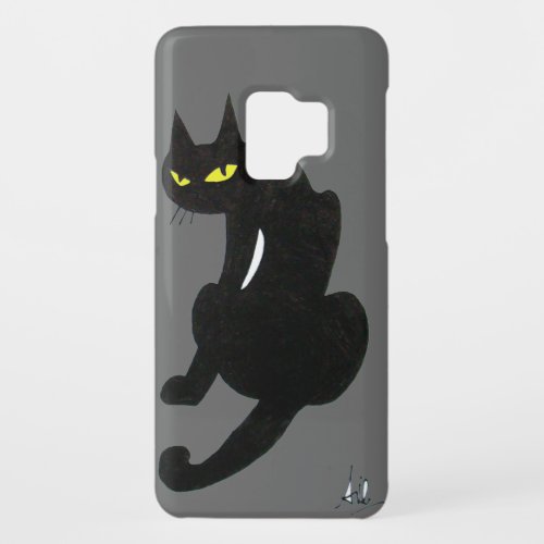 BLACK CAT NINJA Grey Case_Mate Samsung Galaxy S9 Case