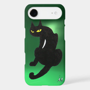 BLACK CAT NINJA Jade Green iPhone 17 Air Case