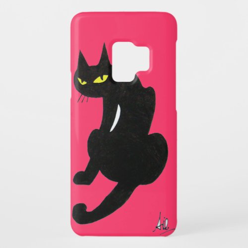 BLACK CAT NINJA Pink Case_Mate Samsung Galaxy S9 Case
