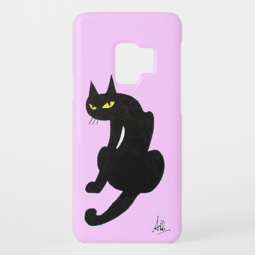 BLACK CAT NINJA Pink Lilac Case_Mate Samsung Galaxy S9 Case