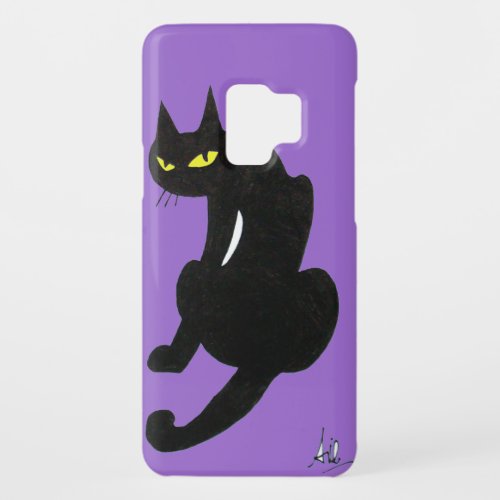 BLACK CAT NINJA Purple Case_Mate Samsung Galaxy S9 Case