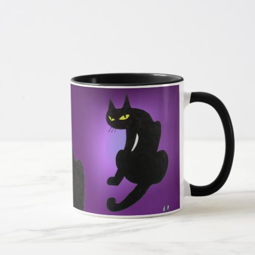 BLACK CAT NINJA Purple Mug