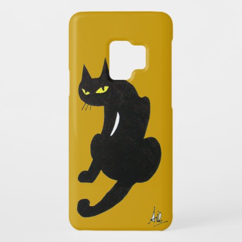BLACK CAT NINJA Yellow Case_Mate Samsung Galaxy S9 Case