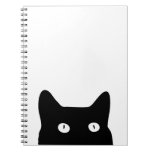 Black Cat Notebook at Zazzle