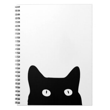 Black Cat Notebook by GoodSense at Zazzle
