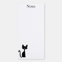 black cat notepad