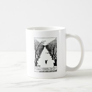 Black Cat On A Lonely Trail Artwork Coffee Mug by artisticcats at Zazzle