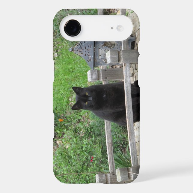 Black Cat on Bridge Tough Phone Case (Back)