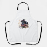 Black Cat on Spell Books Classic T-Shirt Apron