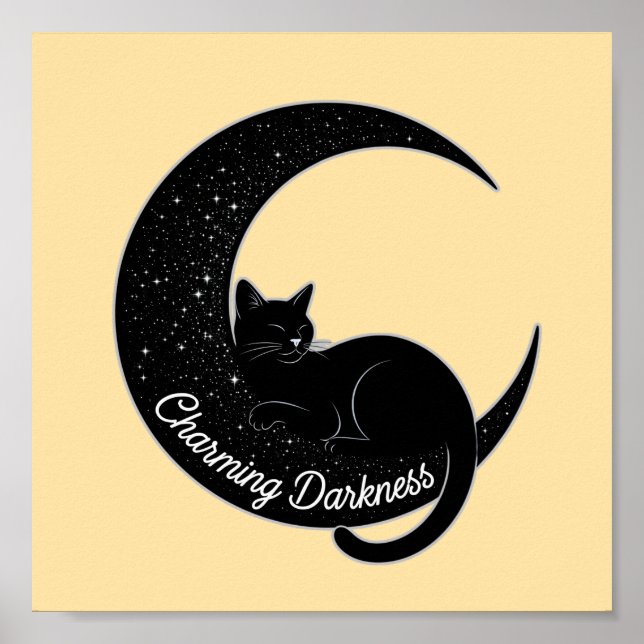 Black Cat on the Crescent Moon: Charm of Darkness  Poster (Front)