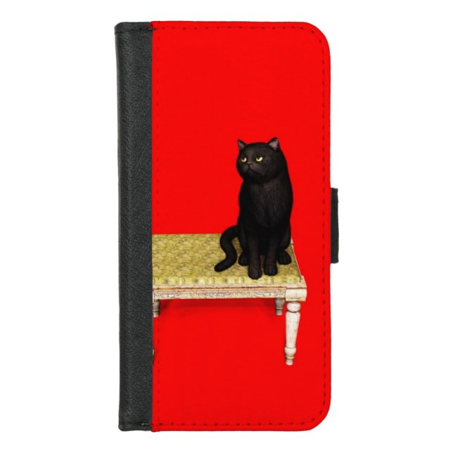 Black cat on the stool Case-Mate iPhone case (Front)