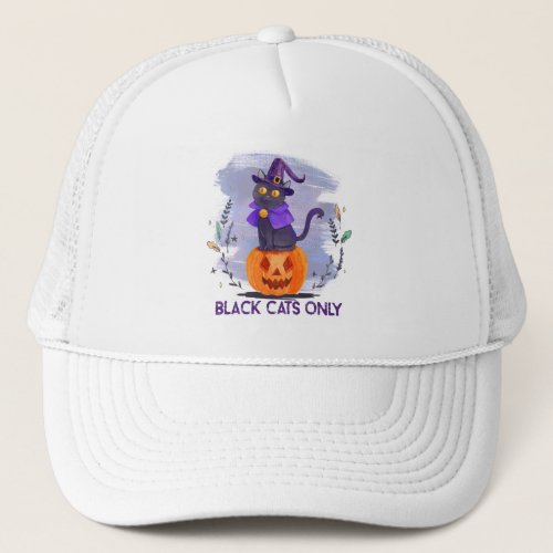 Black Cat Only Trucker Hat