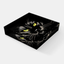 Black Cat Paperweight