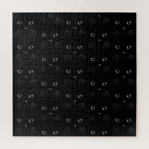 Black cat pattern jigsaw puzzle
