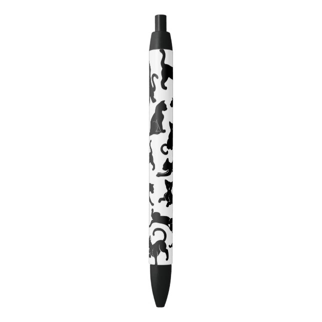 Black Cat Pattern Pen (Front Vertical)