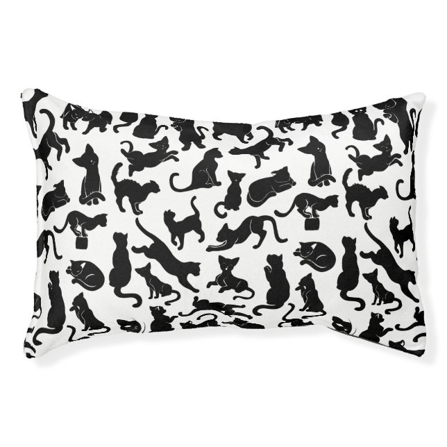 Black Cat Pattern Pet Bed (Front)