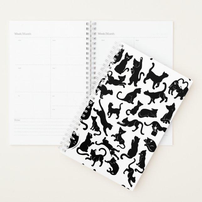 Black Cat Pattern Planner (Display)