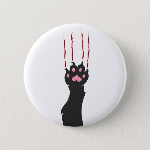 Black cat paw print _ Choose background color Button