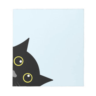  BLACK CAT PEEKING NOTE PAD STATIONERY