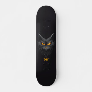 Black Cat Personalized Skateboard