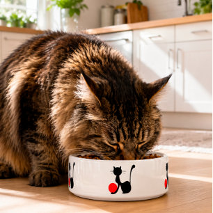 Black Cat Pet Bowl